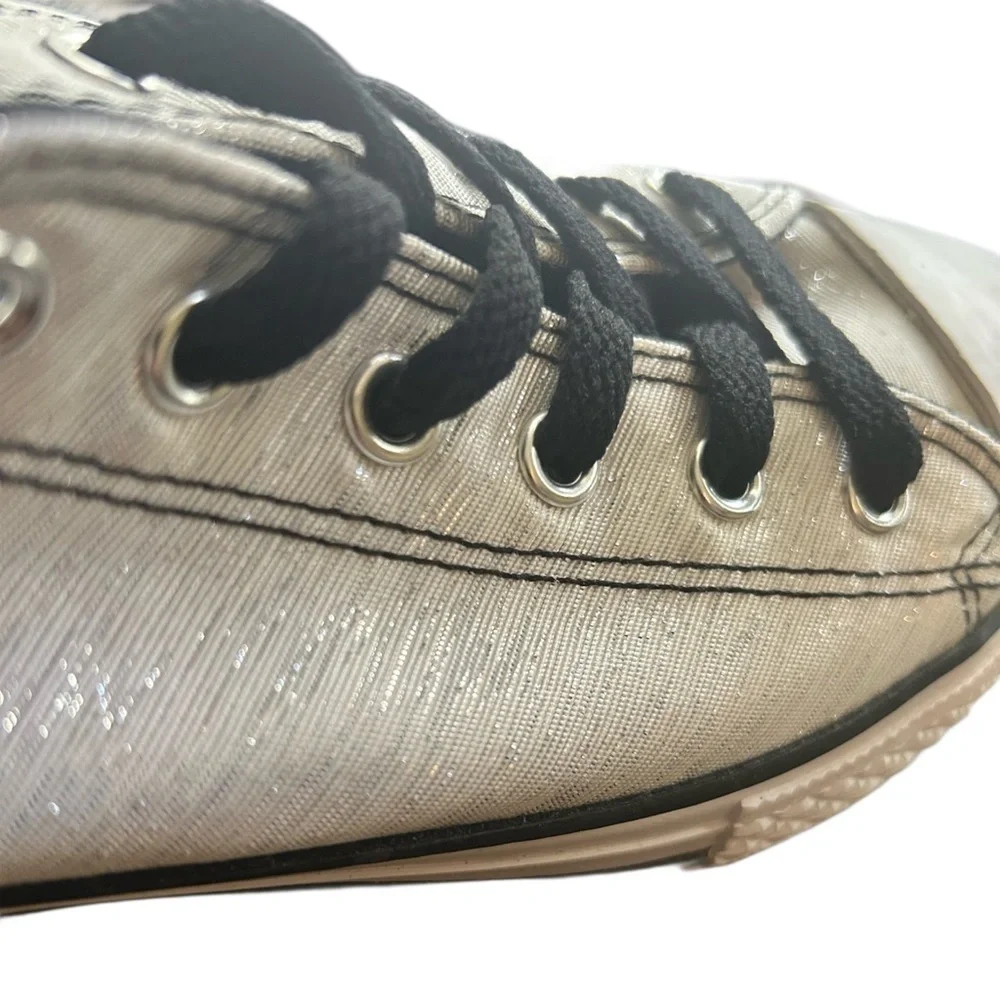 Converse Kids Sneakers - Black and silver metallic